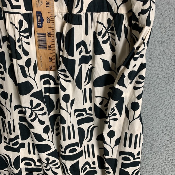 Anthropologie Maeve Bettina Shirt Dress XS Black Motif Printed Tiered Boho $148 - Picture 10 of 12